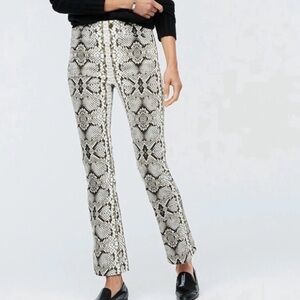 J Crew // Snakeskin Kickout Crop Pants NWT🌛